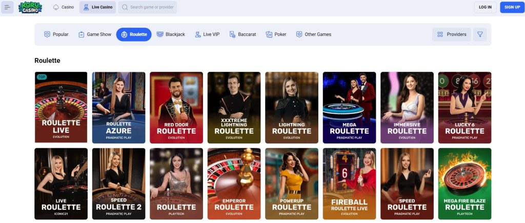 Koru Casino Live Roulette